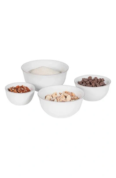 Juliska Puro Set Of 4 Prep Bowls In Whitewash