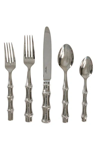Juliska Bamboo 20 Piece Flatware Set, Polished In Polished