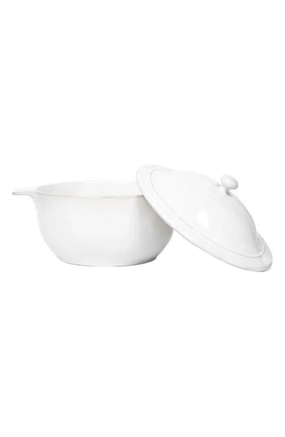 Juliska Puro Whitewash Mini Cocotte With Lid In Whitewash