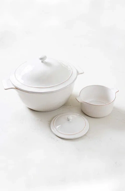 Juliska Puro Whitewash Mini Cocotte With Lid In Whitewash