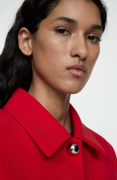 Mango Crop Jacket In Red