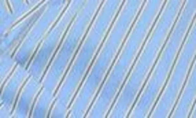 Mango Stripe Wrap Shirtdress In Blue