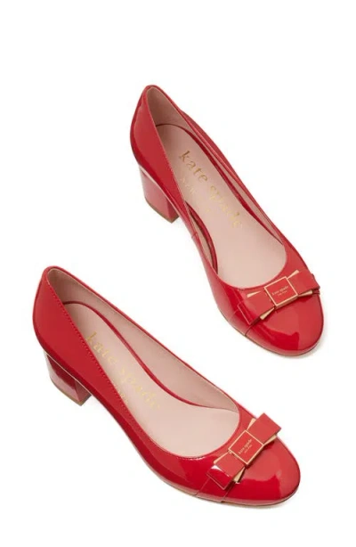 Kate Spade New York Bowdie Ballet Pump In Cherry Rouge
