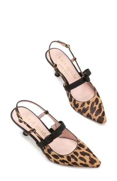 Kate Spade New York Maritza Genuine Calf Hair Pointed Toe Pump In Tan Multi