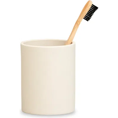 Esko Sabia Toothbrush Holder Reusable Tumbler Vanity Bathroom Accessories, 8.5cm X 10.5cm In Sand