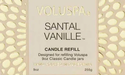 Voluspa Santal Vanille Classic Candle Refill In Santal Vanille