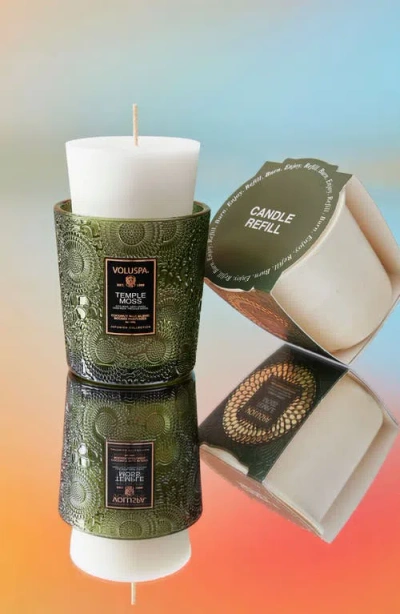 Voluspa Temple Moss Classic Candle Refill In Temple Moss