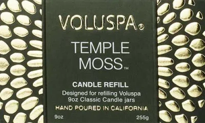 Voluspa Temple Moss Classic Candle Refill In Temple Moss