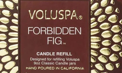 Voluspa Forbidden Fig Classic Candle Refill In Forbidden Fig