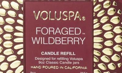 Voluspa Foraged Wildberry Classic Candle Refill In Foraged Wildberry