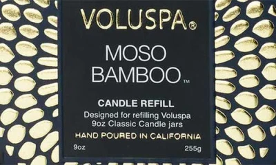 Voluspa Moso Bamboo Classic Candle Refill In Moso Bamboo