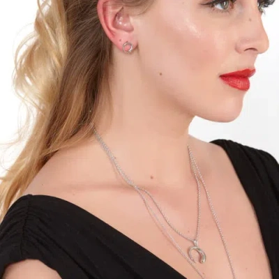 Lucy Quartermaine Luna Studs In Sterling Silver