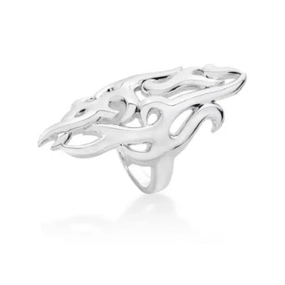 Lucy Quartermaine Elements Full Air Ring In Sterling Silver