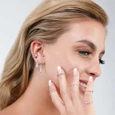 Lucy Quartermaine Drop Studs In Sterling Silver