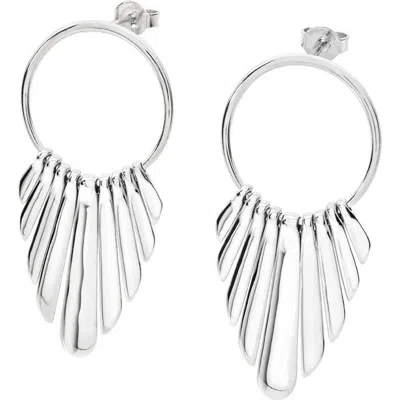 Lucy Quartermaine Egyptian Temple Earrings In Sterling Silver