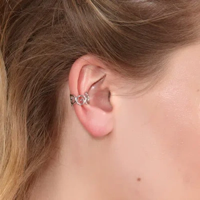 Lucy Quartermaine Elements Ear Cuff In Sterling Silver