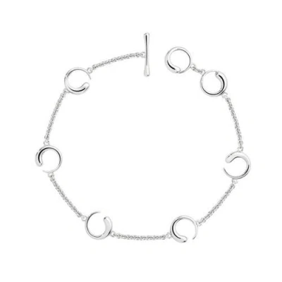 Lucy Quartermaine Luna Station Bracelet In Sterling Silver