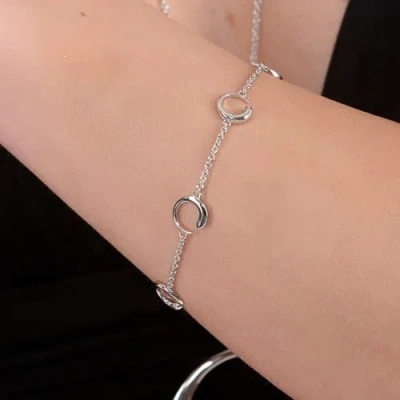 Lucy Quartermaine Luna Station Bracelet In Sterling Silver