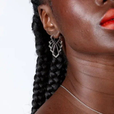 Lucy Quartermaine Chrysler Earrings In Sterling Silver