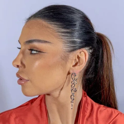 Lucy Quartermaine Element Drop Earrings In Sterling Silver