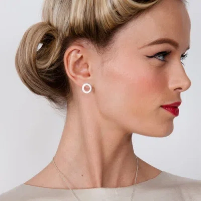 Lucy Quartermaine Halo Studs In Sterling Silver