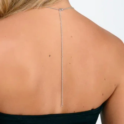 Lucy Quartermaine 32" Long Drop Pendant In Sterling Silver