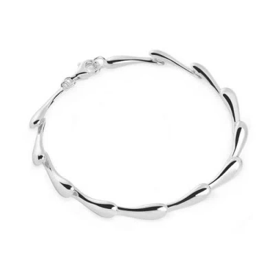 Lucy Quartermaine Eternal Drop Bracelet In Sterling Silver
