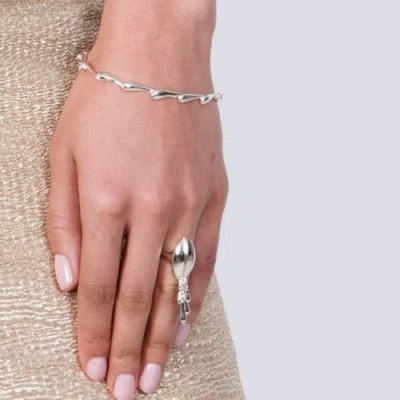 Lucy Quartermaine Eternal Drop Bracelet In Sterling Silver