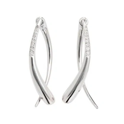 Lucy Quartermaine Sycamore Front And Back Earrings In Sterling Silver