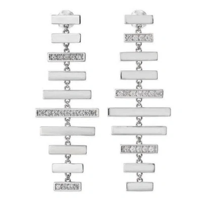 Lucy Quartermaine Wind Chime Earrings In Sterling Silver