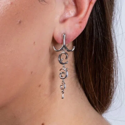 Lucy Quartermaine Women's Solid Sterling Silver Element Chandelier Earrings In Sterling Silver