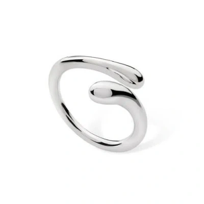 Lucy Quartermaine Women's Sterling Silver Open Drop Ring In Sterling Silver