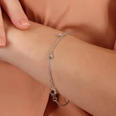 Lucy Quartermaine Skinny Drip Multi Bracelet In Sterling Silver