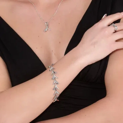 Lucy Quartermaine Sycamore Bracelet In Sterling Silver