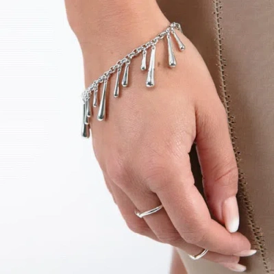 Lucy Quartermaine Multi Drop Bracelet In Sterling Silver