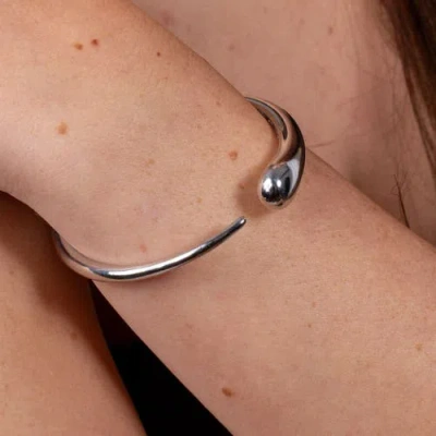 Lucy Quartermaine Luna Bangle In Sterling Silver