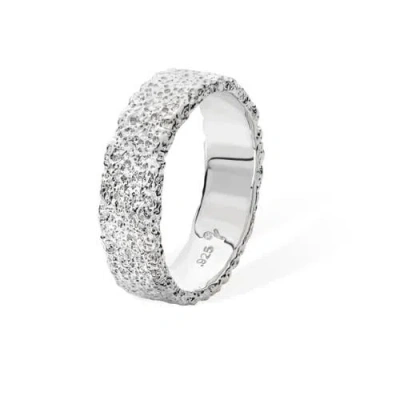 Lucy Quartermaine Hula Middle Ring In Sterling Silver