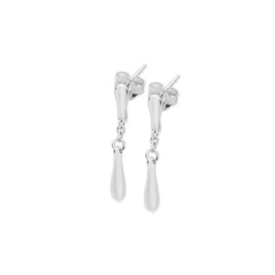 Lucy Quartermaine Falling Drop Earrings In Sterling Silver