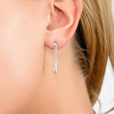 Lucy Quartermaine Falling Drop Earrings In Sterling Silver