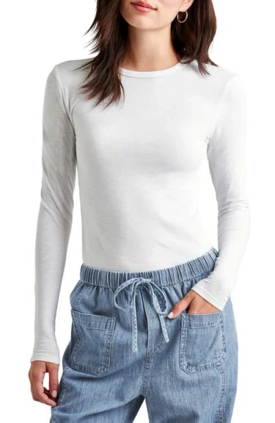 Splendid Eva Slub Top In White