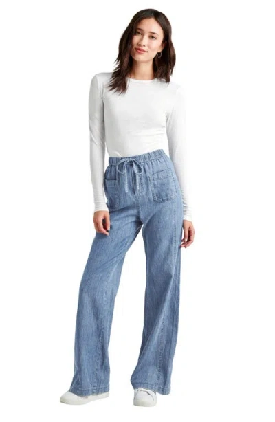 Splendid Eva Slub Top In White