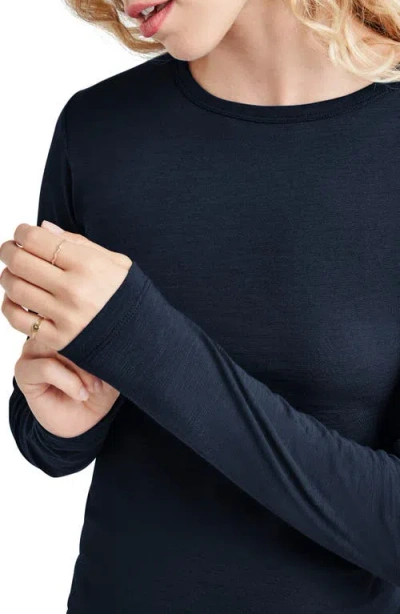 Splendid Eva Slub Top In Navy