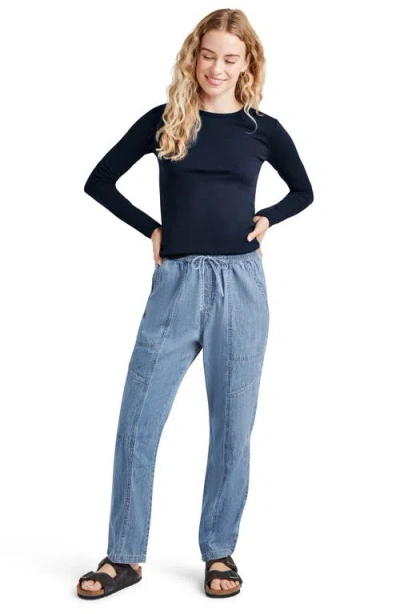 Splendid Eva Slub Top In Navy