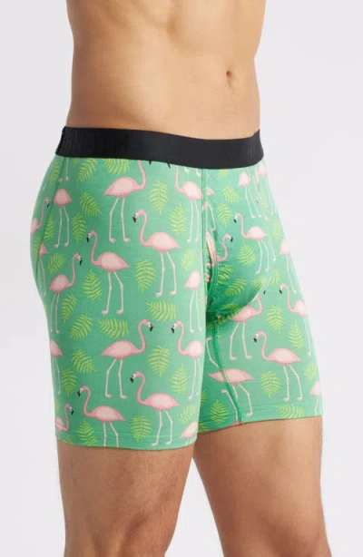 Bn3th Classic Icon Boxer Briefs In Flamingos-spruce