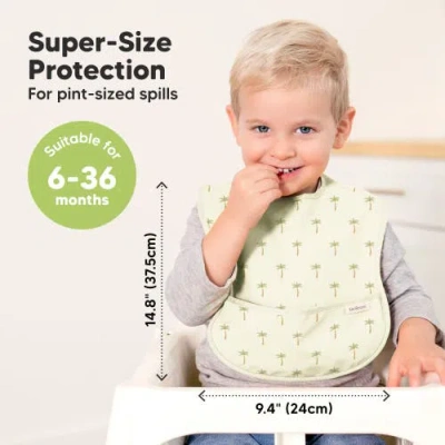 Keababies 3-pack Presto Waterproof Bibs In Roarsome