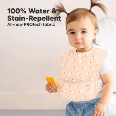 Keababies 3-pack Presto Waterproof Bibs In Bloom