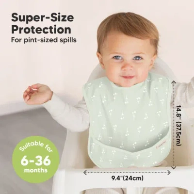 Keababies 3-pack Presto Waterproof Bibs In Bloom