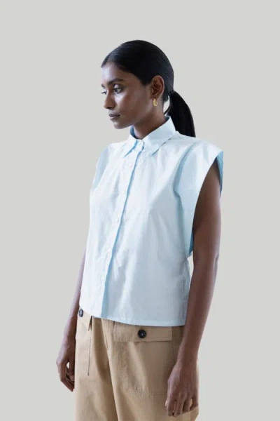 Shop Reistor The Perfect Summer Button Down In Summer Blue