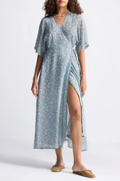 Reistor Maxi Gathered Dress In Floral Poetry
