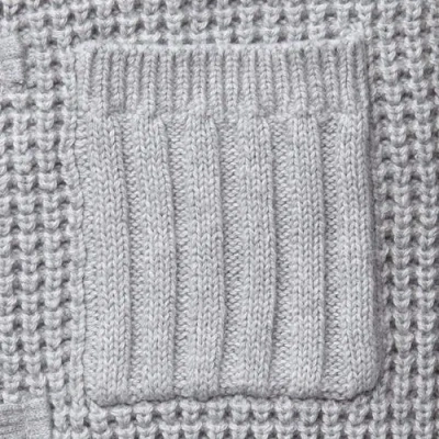 Hope & Henry Baby Boys' Waffle Stitch Hooded Sweater, Infant In Grey Waffle Hooded